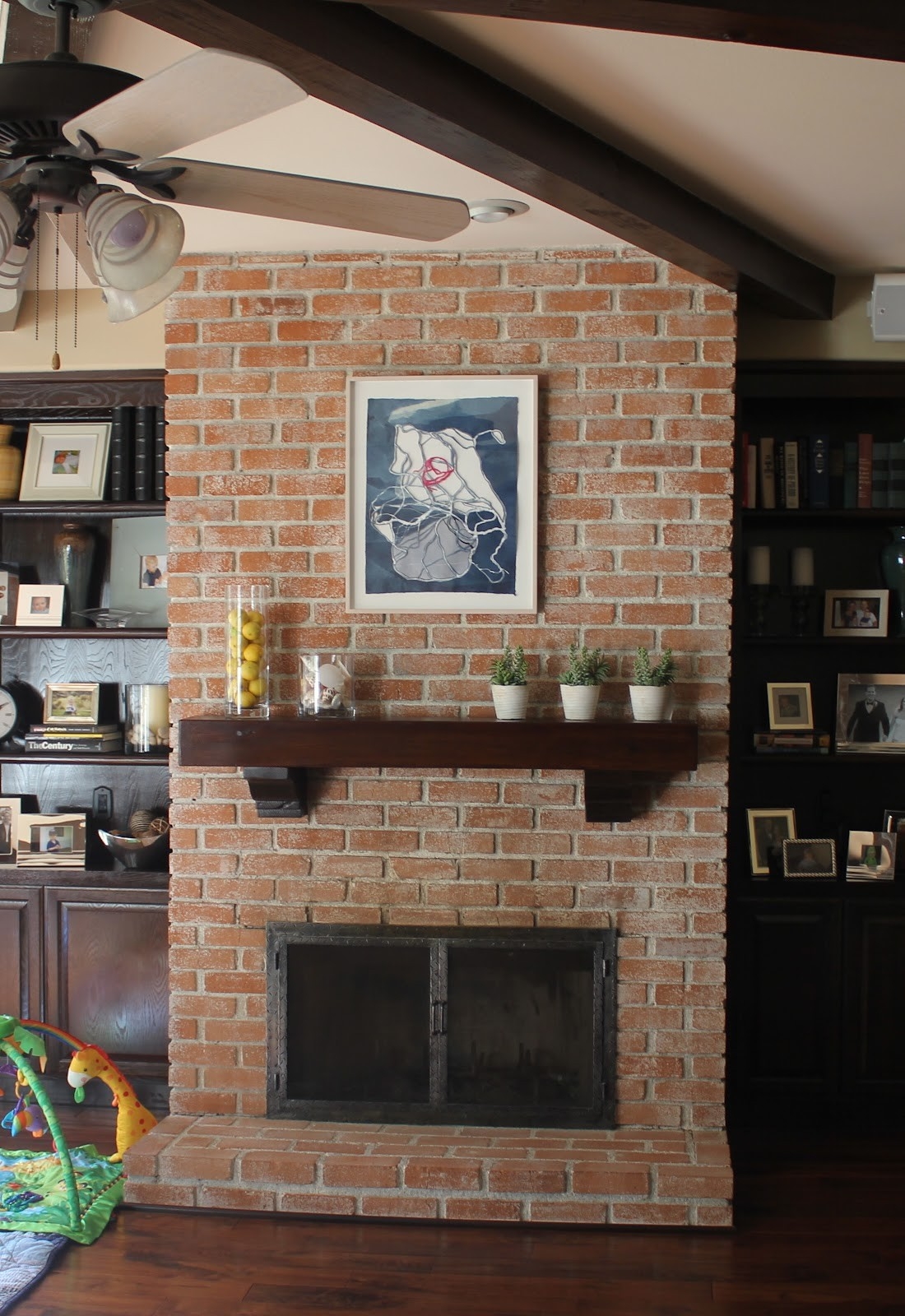 inspirational brick fireplacesto paint or not to paint?! living solutions blog painted brick fireplace images image