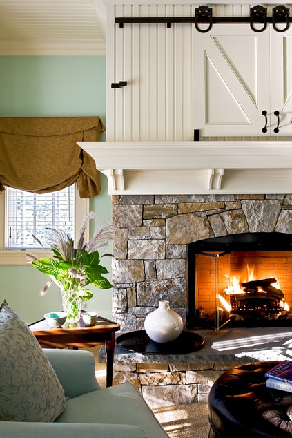 inspirational dwellingsdevore: tips for hanging the tv above the fireplace what to hang above fireplace pics