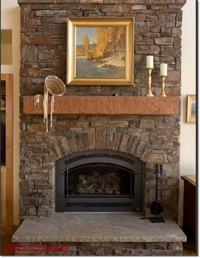 inspirational fireplace design 2020 can you put wood around a gas fireplace? in stacked stone around fireplace photo
