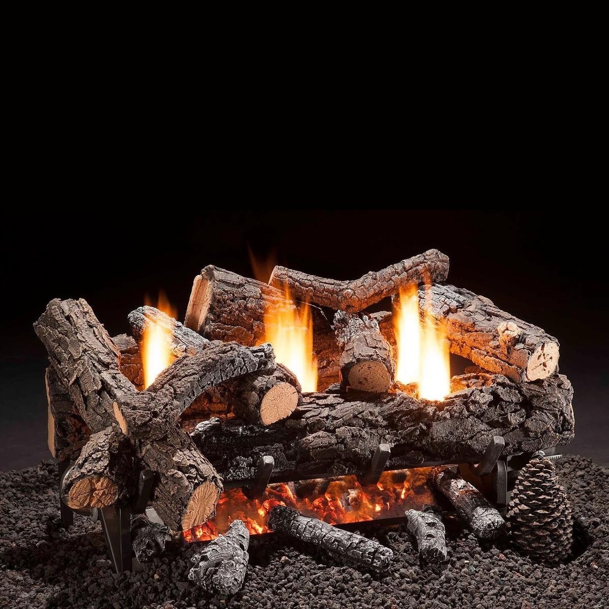 inspirational hargrove 24 inch cozy fire vent free natural gas log set remote ready lighting a gas log fireplace image