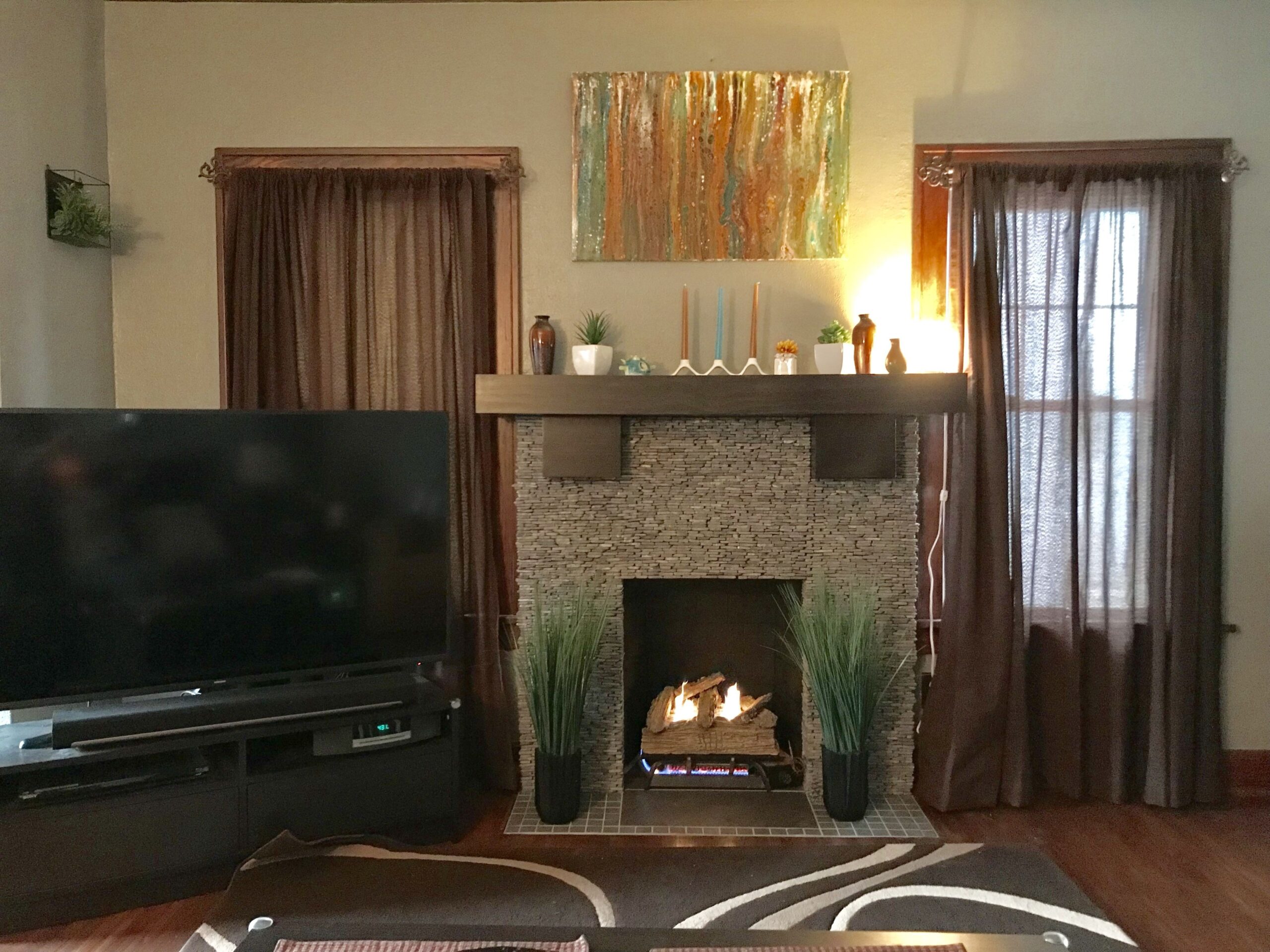 inspirational pin on fireplaces pebble and stone tile mosaic tile on fireplace pics