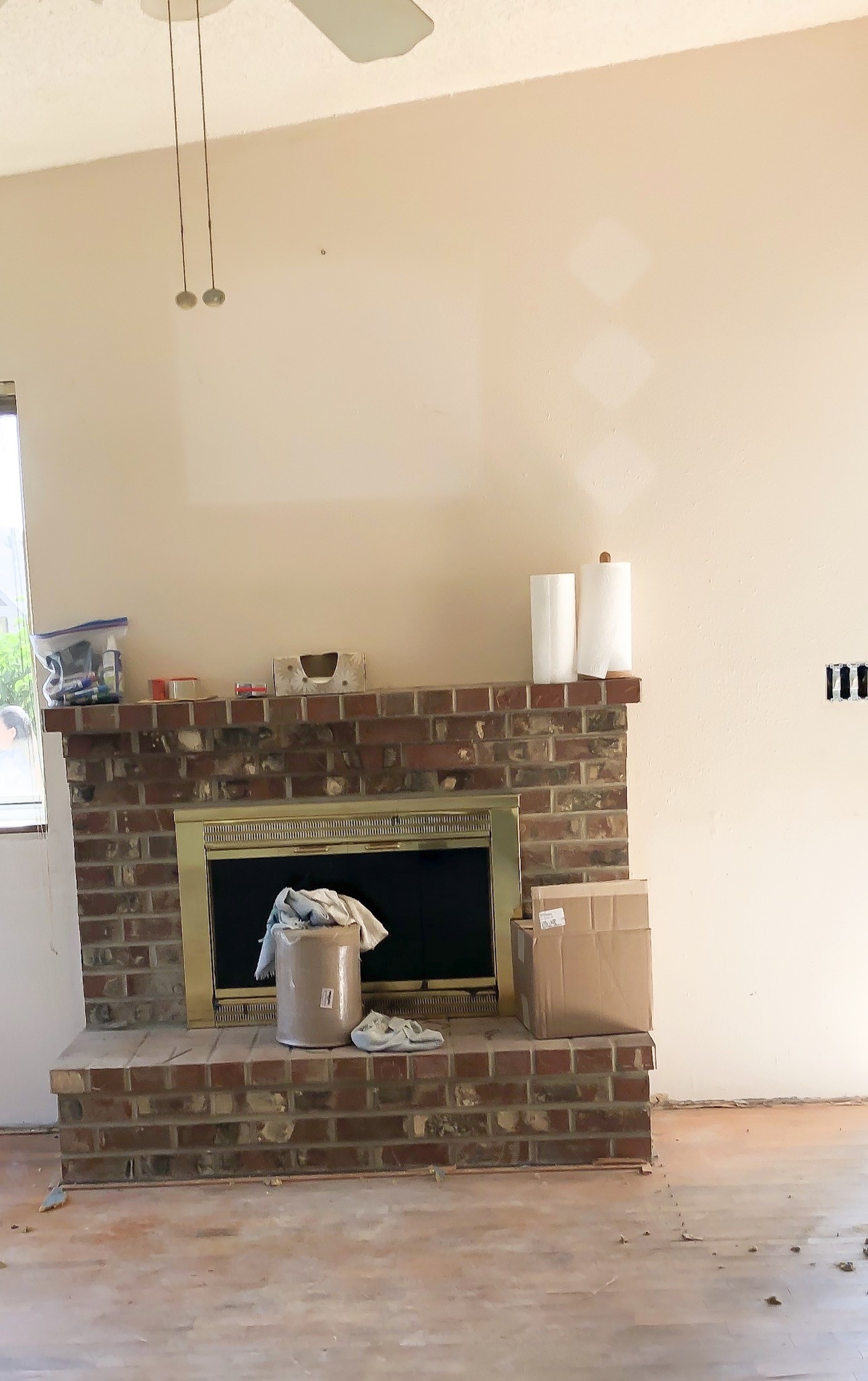 inspirational turn brick fireplace to inset fireplace home improvement stack exchange how to cover up an ugly fireplace image