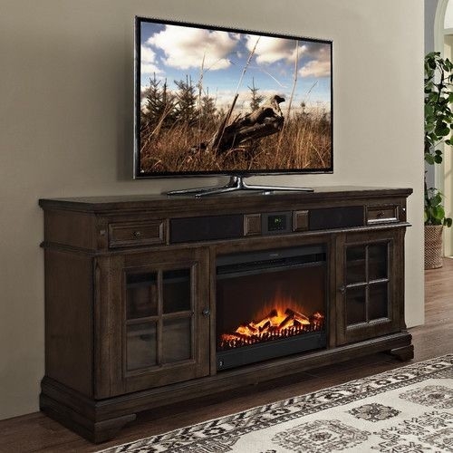 inspiring electric fireplace tv stands at sears : 60'' window pane tv stand with sears fireplace tv stand photo