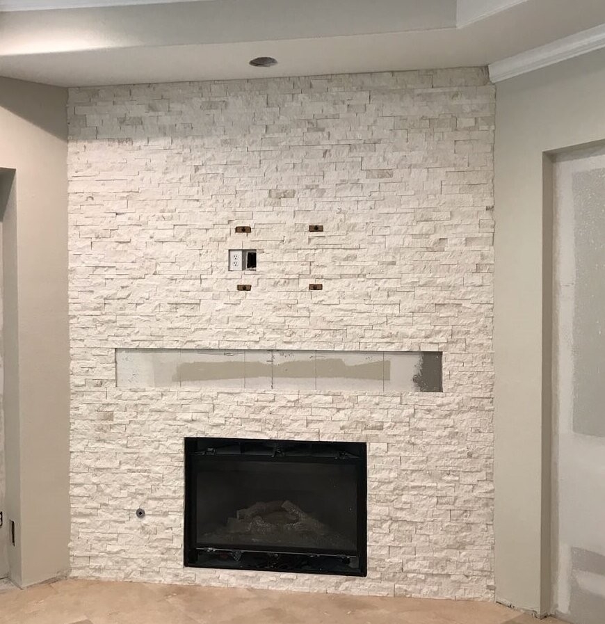 Excellent How To Cover Stone Fireplace Recommendations