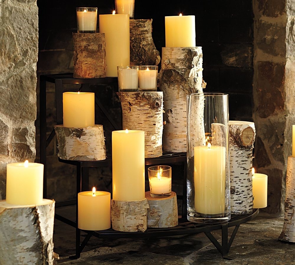 inspiring studiomorado: velas candles fireplace candle holder pottery barn picture