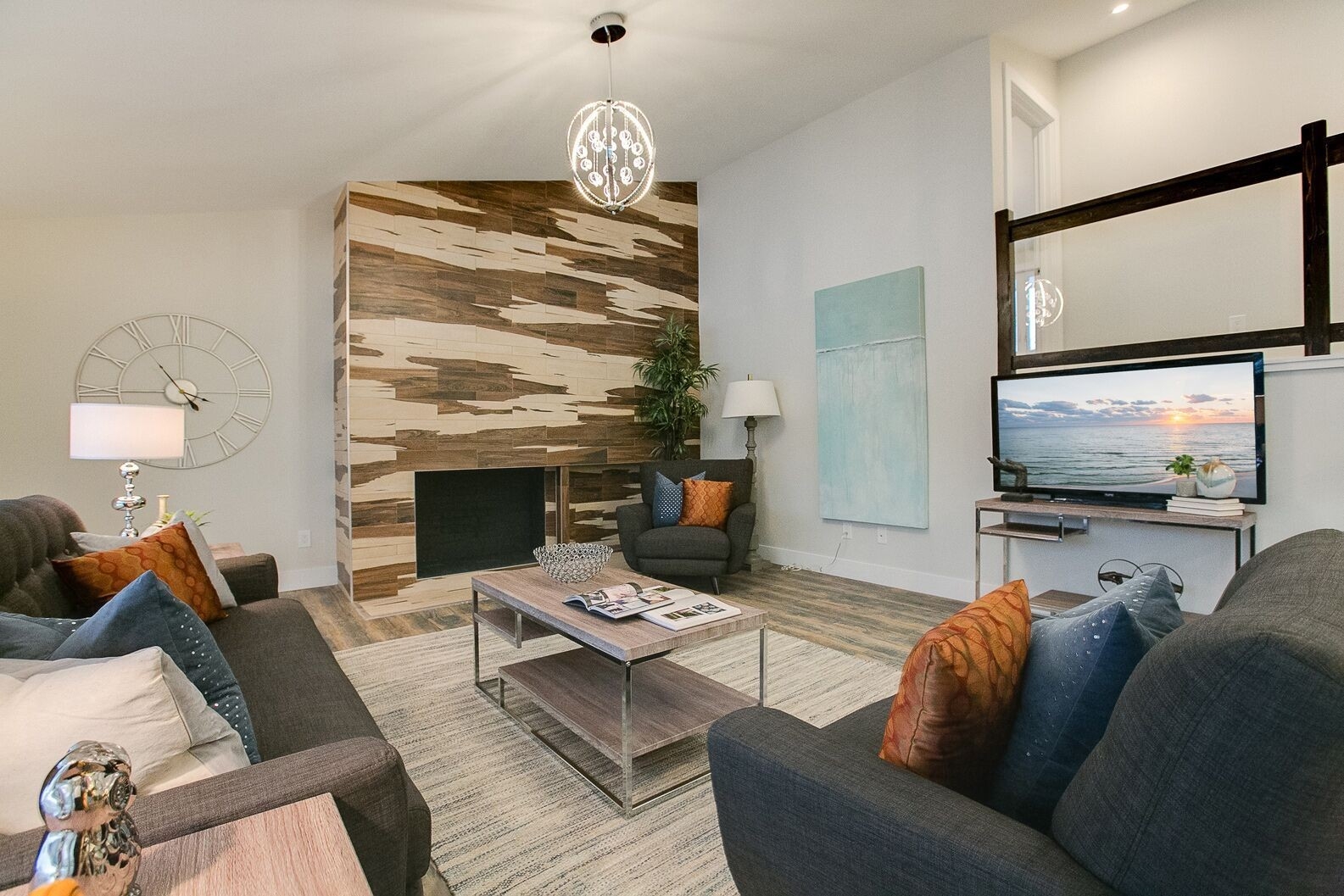 Splendid Living Room Focal Point No Fireplace Comparison