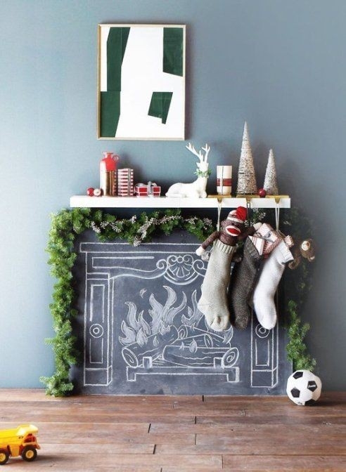 Wonderful How To Make A Fake Fireplace For Christmas Recommended