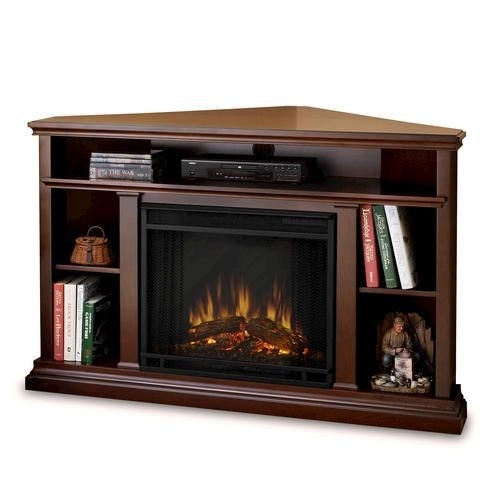 lowes real flame churchill corner electric fireplace/entertainment center at electric fireplaces at menards picture