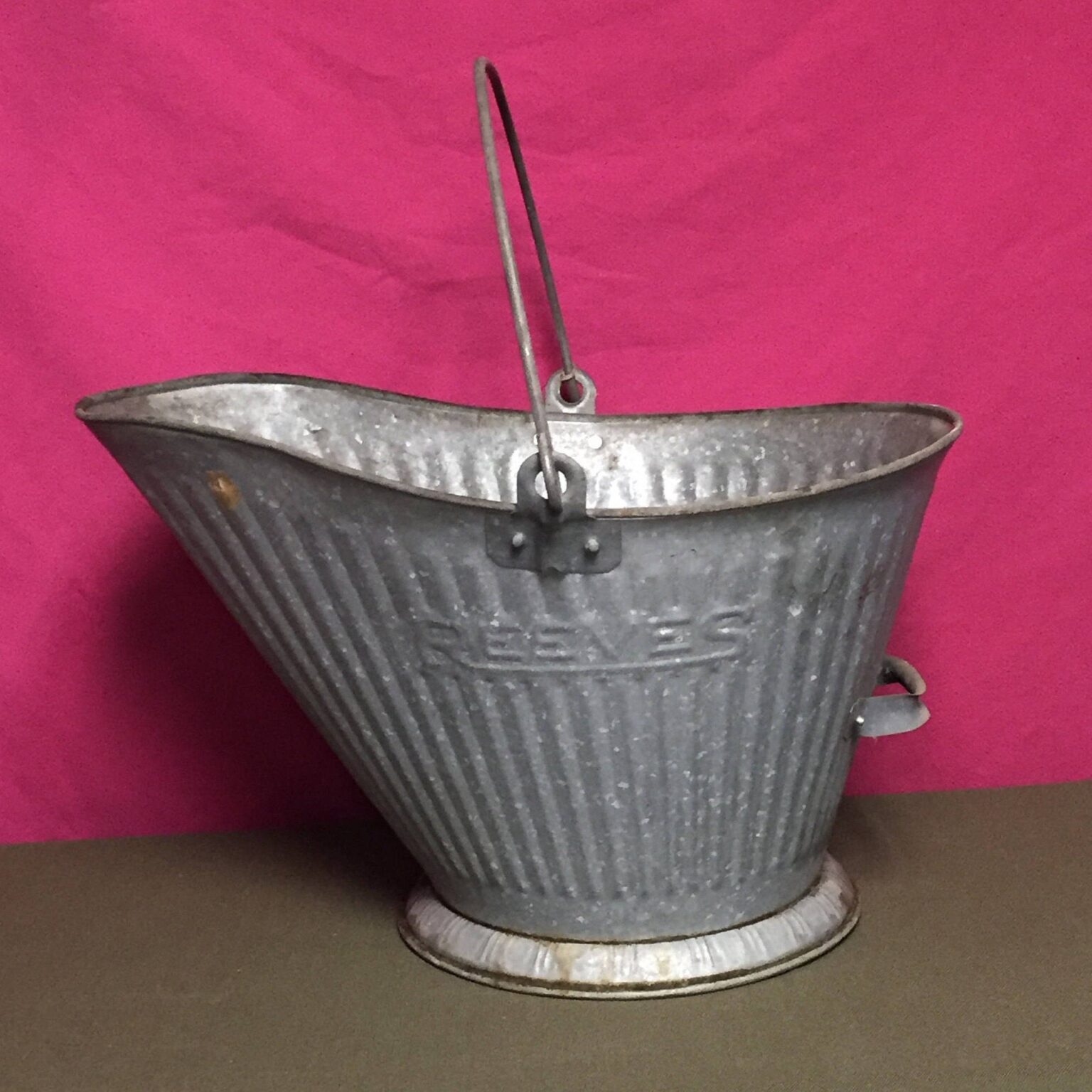 lowes reeves #17 galvanized coal bucket with double handle, ash bucket ash buckets for fireplaces photo
