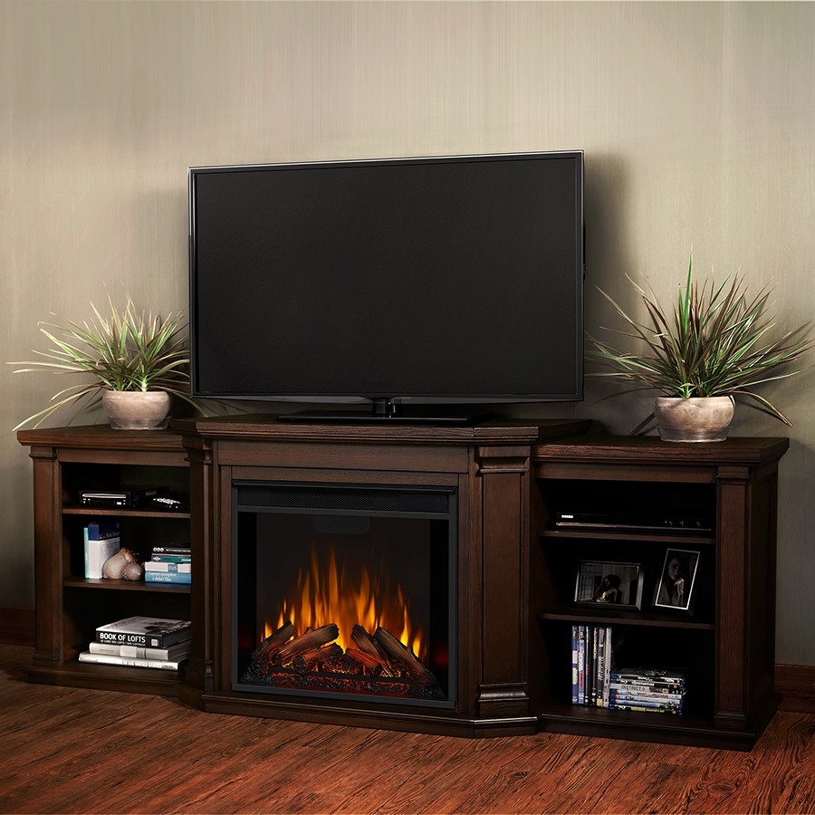 marvelous 75 5" valmont chestnut oak entertainment center electric fireplace gas fireplace entertainment center photo