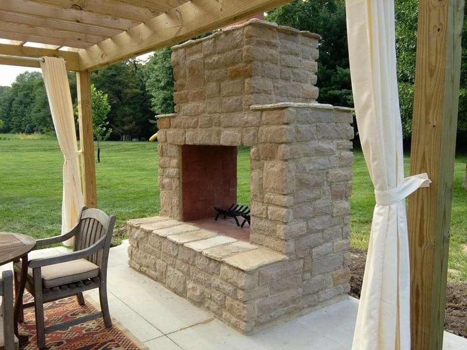 marvelous diy outdoor pass thru fireplace | diy outdoor fireplace, backyard diy small outdoor fireplace photo