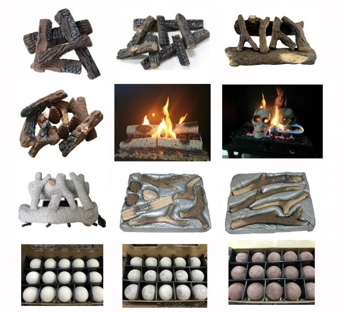 marvelous electric fires flame fire log set decorative s08 02b natural colors no replacement ceramic logs for gas fireplace photo