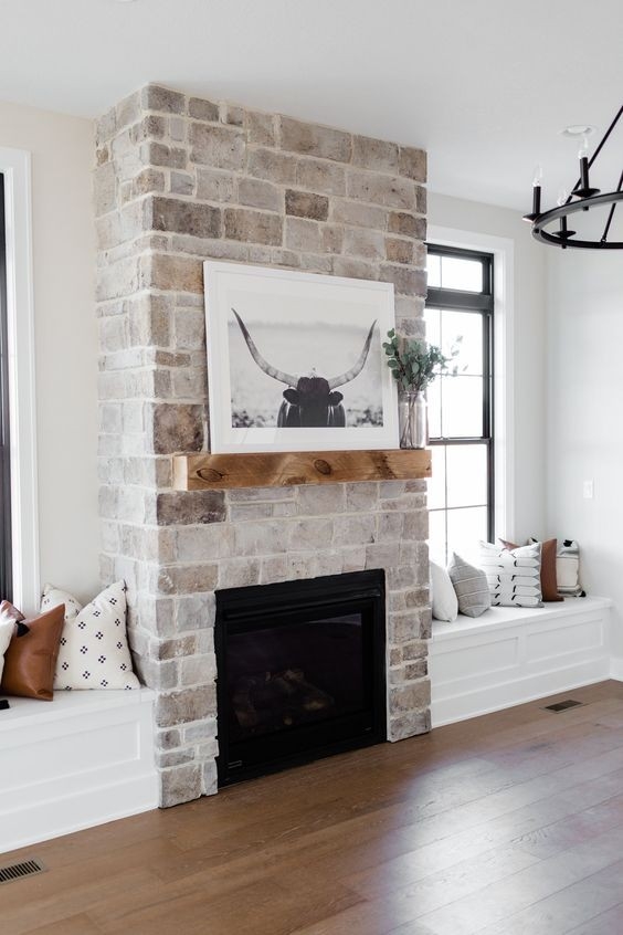 outstanding decorating a brick wall fireplace how to paint a brick fireplace for ways to update a brick fireplace photo
