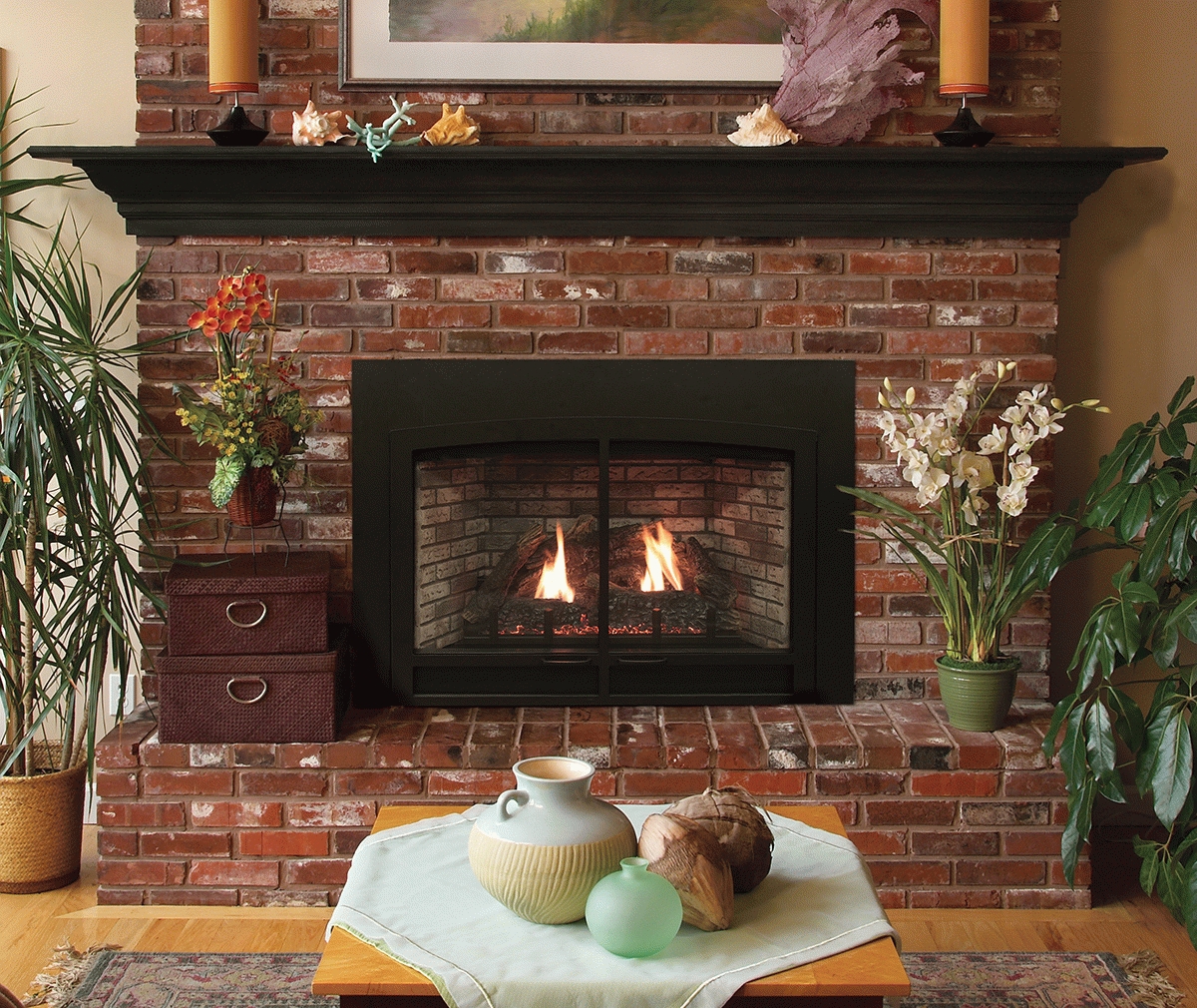 outstanding empire small innsbrook direct vent clean face fireplace insert with small ventless gas fireplace image