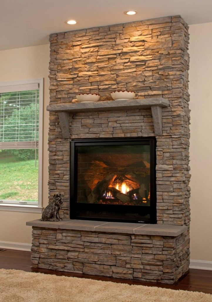 outstanding natural stone fireplaces! | wall to wall construction pictures of stone fireplaces picture