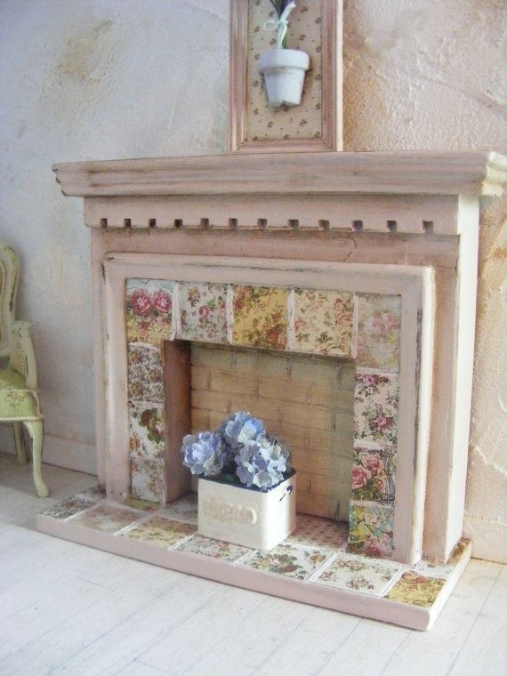 outstanding pinkate miles on miniatures *it's cold outside* | dolls house shabby chic brick fireplace photo