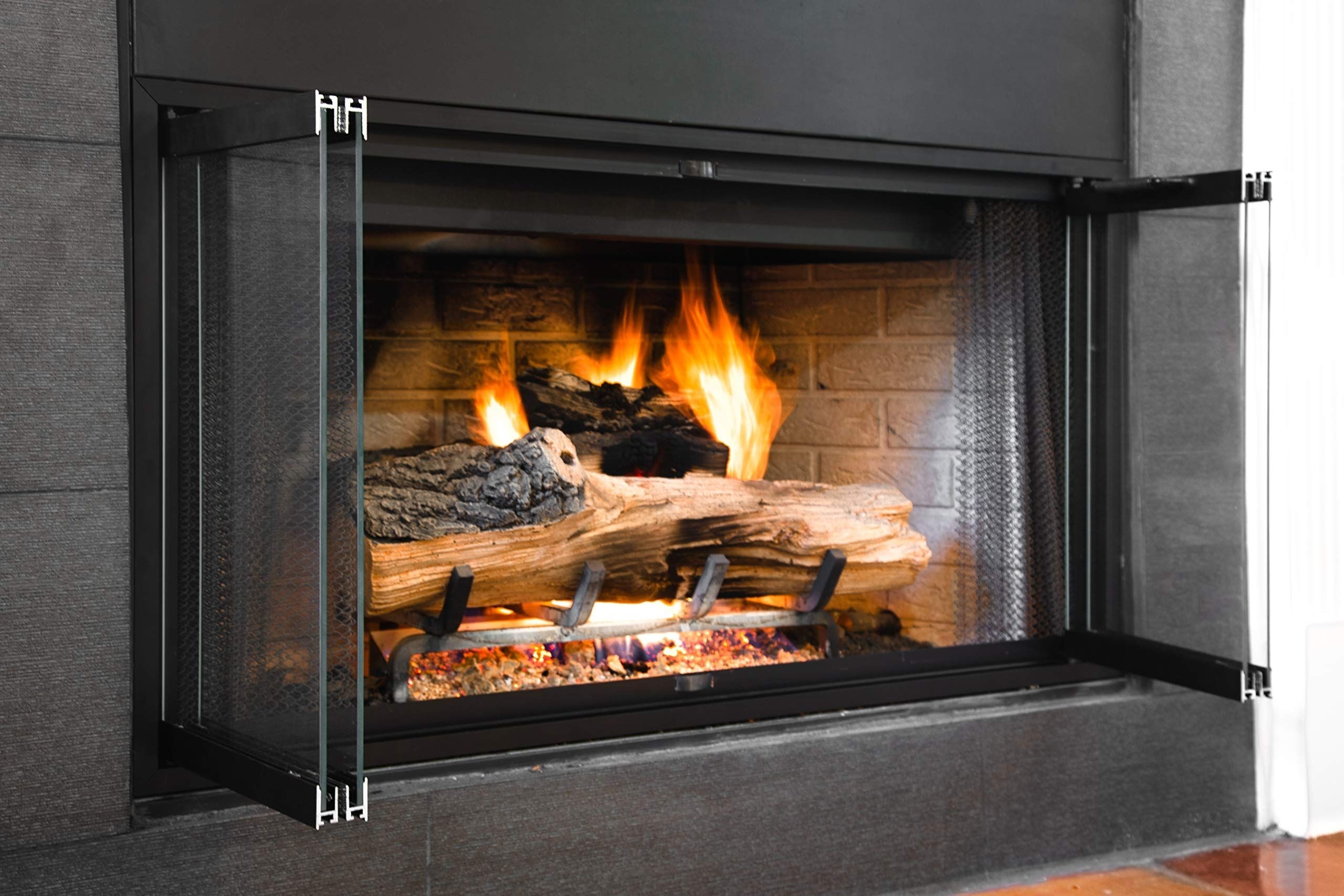 outstanding superiorlennox prefab fireplace door easy to install frame included fireplace screens with glass doors picture
