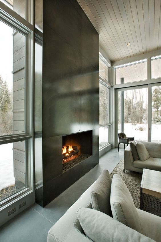 picture of 25 stylish ways to clad or cover a fireplace digsdigs ways to cover a fireplace image