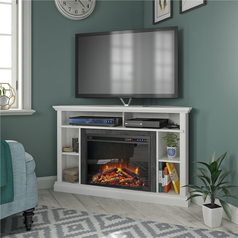 picture of ameriwood home parlor 47 63 in electric corner fireplace tv stand in home depot fireplace tv stand pics