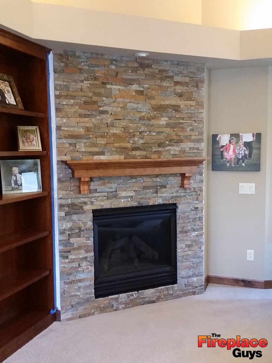picture of corner wall update the fireplace guys updating brick fireplace wall picture