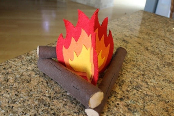 picture of felt campfire set eco friendly felt fireplace out of construction paper picture