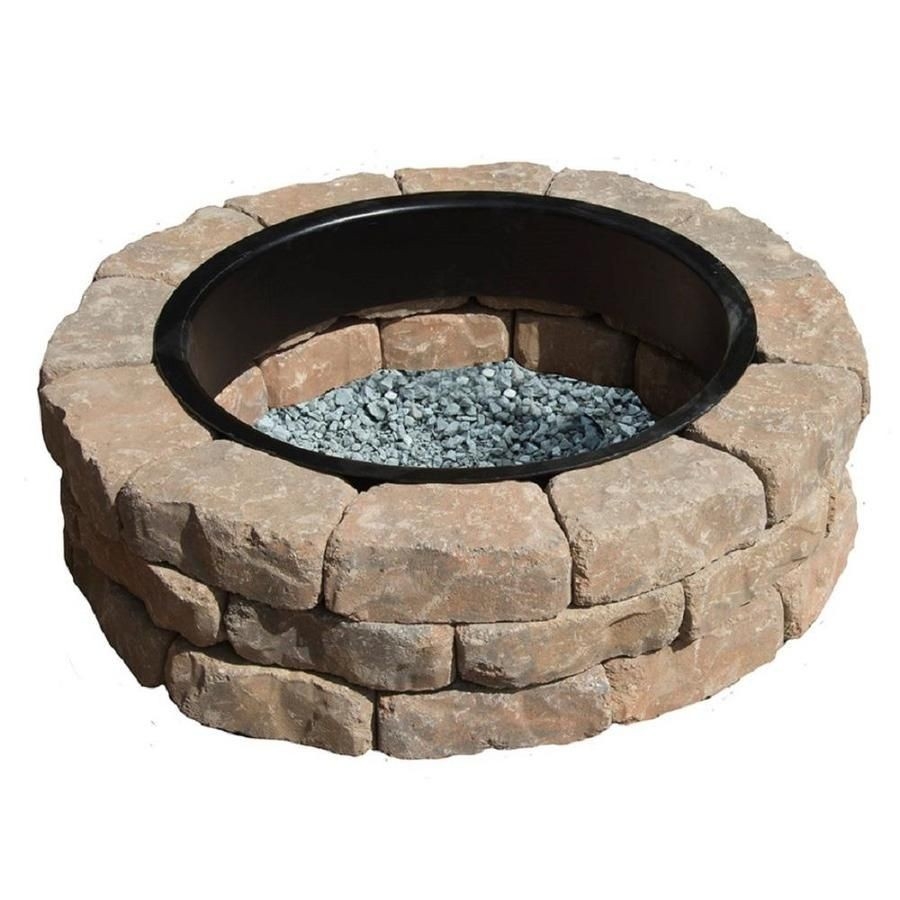 picture of firepit kit 43 5 in x 12 5 in fire pit lowes | fire pit kit outdoor fireplace kits lowes picture