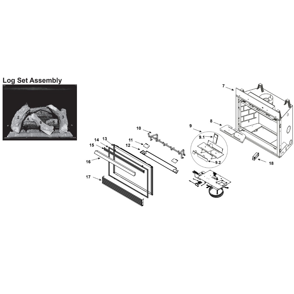 picture of heat &amp; glo bv4842dbi 42" bv gas fireplace parts | heatandgloparts heat and glo fireplace parts photo
