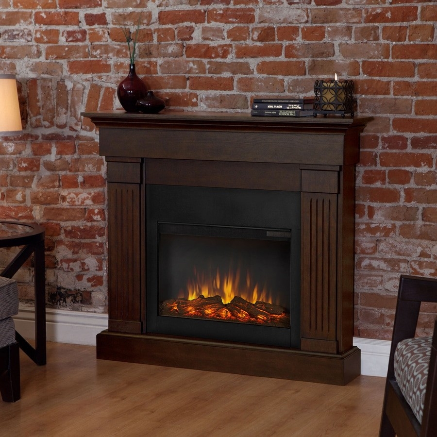 picture of shop real flame 47 4 in w chestnut oak led electric fireplace at lowes corner electric fireplace lowes picture