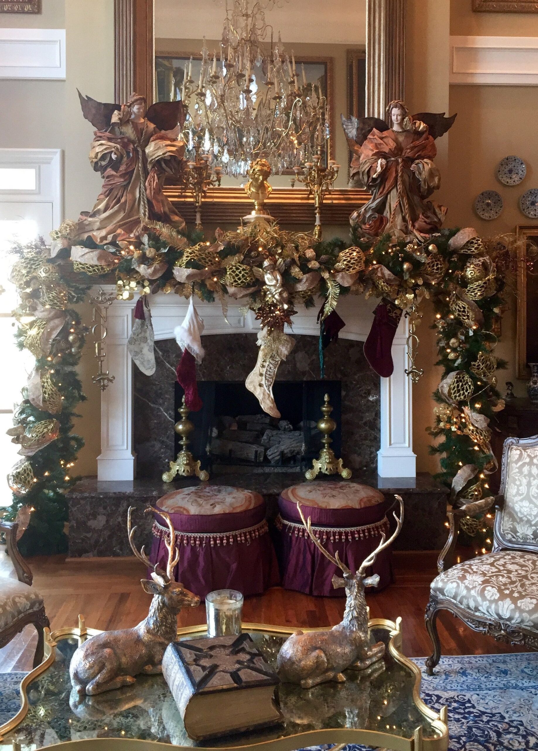 remarkable 49 best do it yourself christmas garland decorating ideas toboto christmas fireplace garland ideas photo