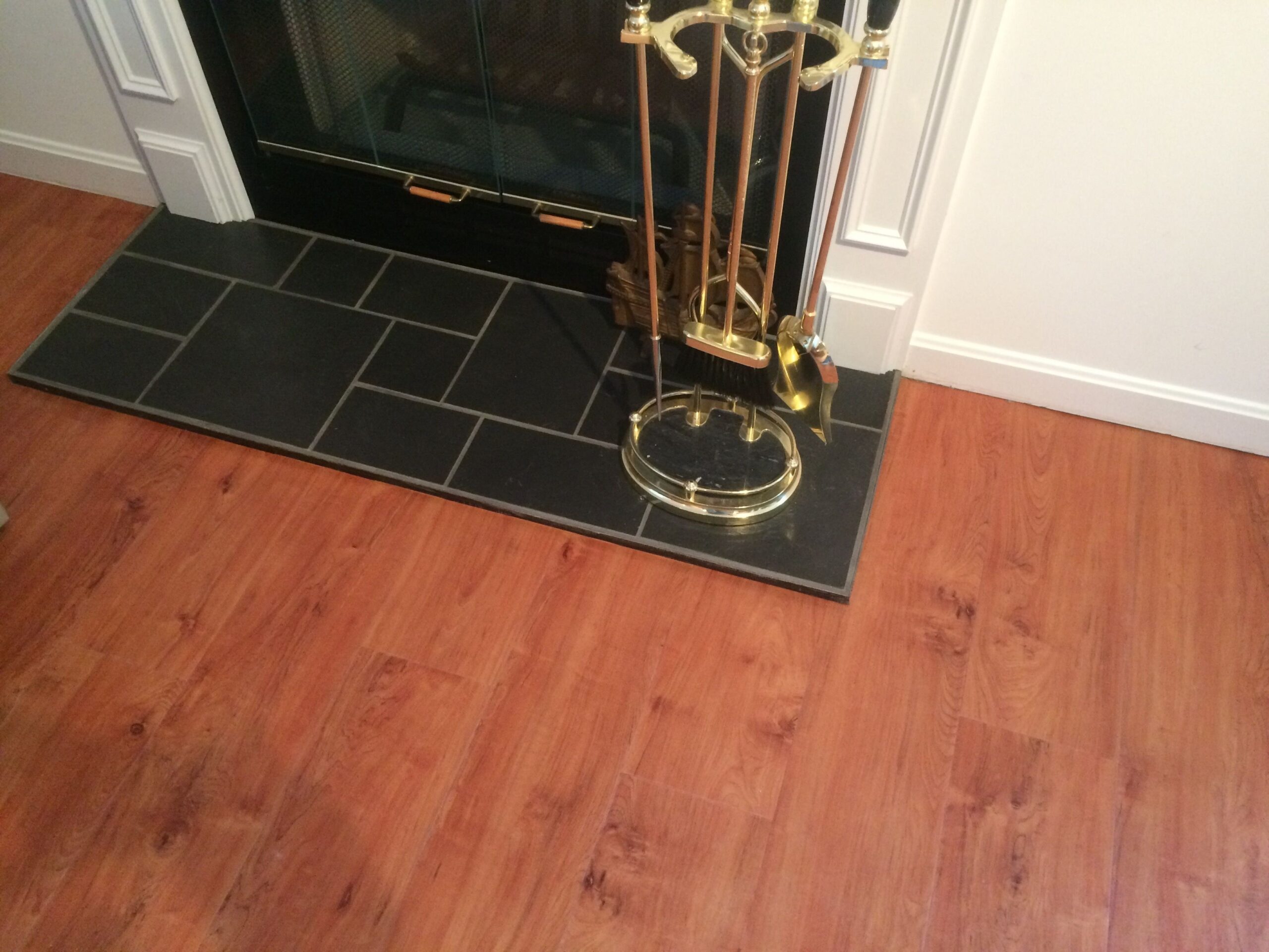 remarkable black tile installation for the front of a fireplace visit our store fireplace stores in massachusetts image