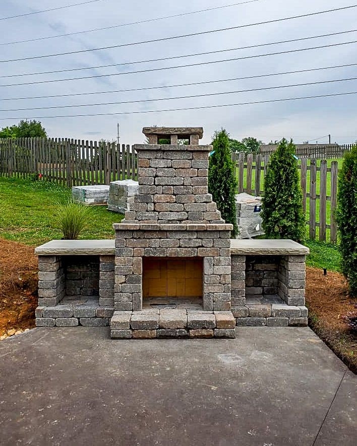 remarkable build outdoor stone fireplace kits eviemcgovern outdoor fireplace frame kit image