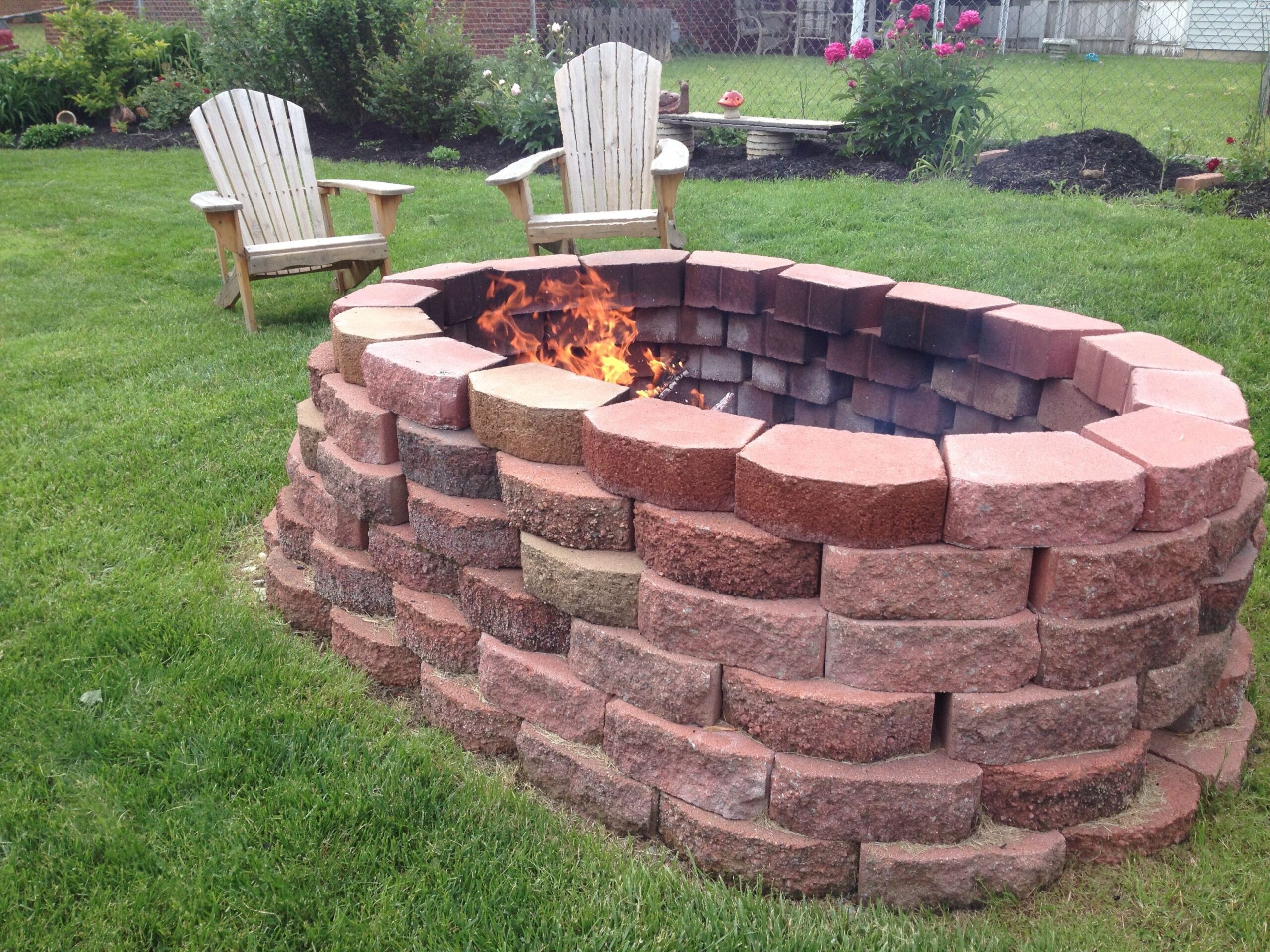 remarkable do it yourself fire pit great weekend project, you buy the bricks from outdoor fireplace kits lowes photo
