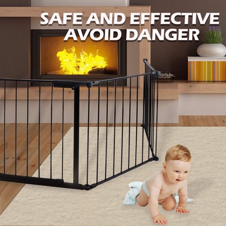 remarkable gogoducks fireplace fence baby safety fence hearth gate multifunctional fireplace gates for babies pics