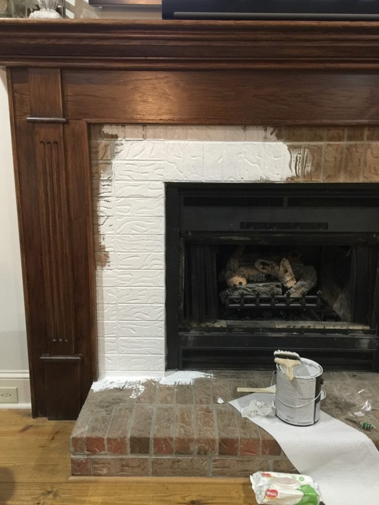remarkable got ugly brick? how to paint fireplace mantel how to take paint off brick fireplace photo
