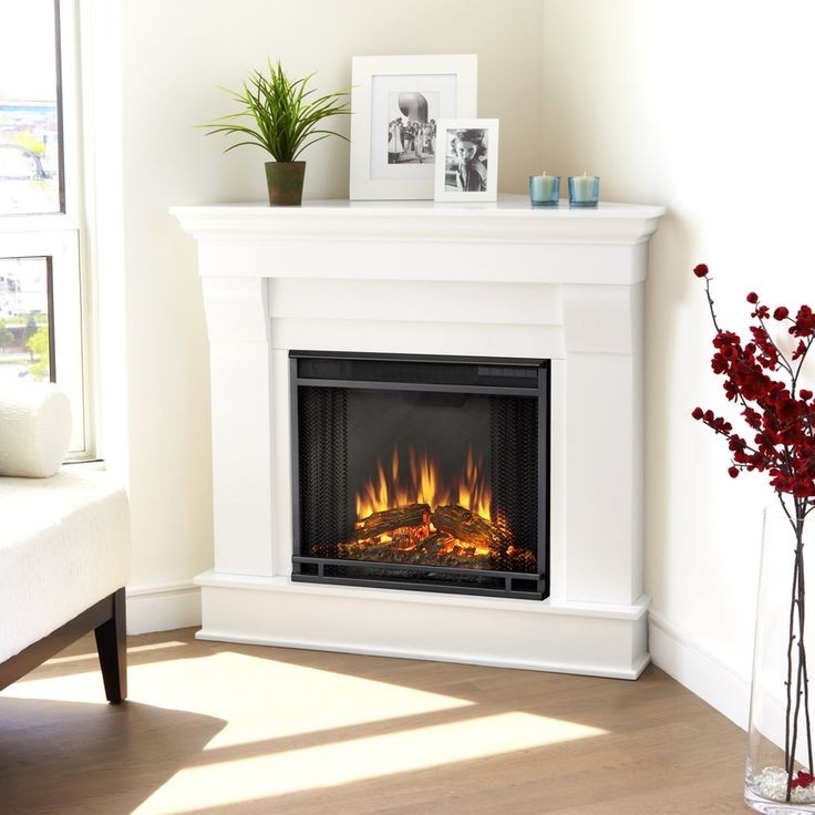 remarkable real flame 40 9 in w white led electric fireplace lowes | corner corner electric fireplace lowes pics