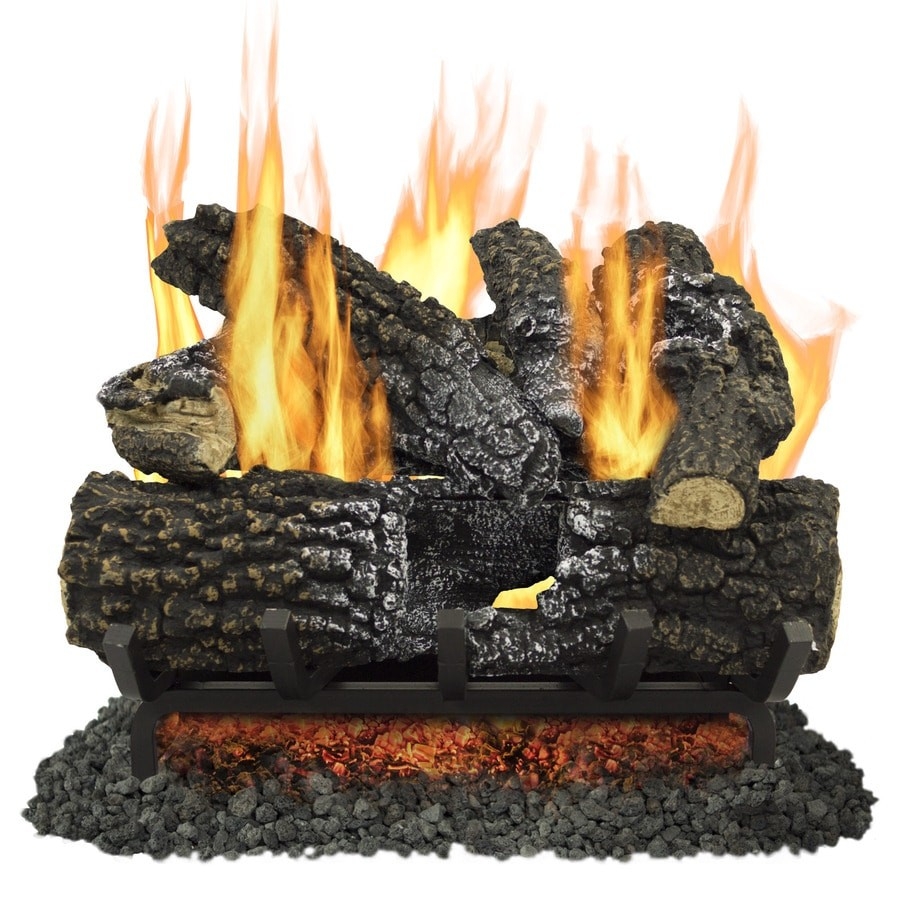 remarkable shop pleasant hearth 18 in 45,000 btu dual vented gas fireplace logs at propane gas log fireplace inserts image