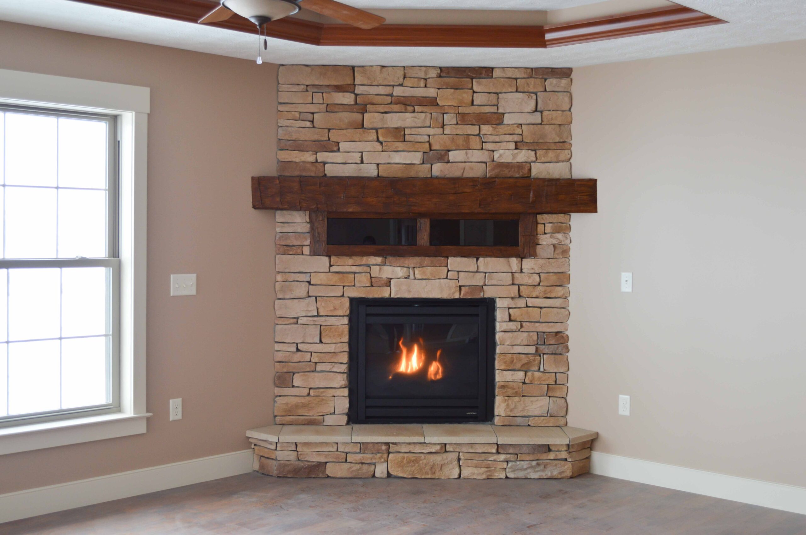 Image of Small Corner Gas Fireplace Compare