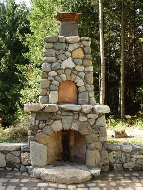 splendid build outdoor fieldstone fireplace | outdoor stone fireplaces, outdoor how to build outdoor stone fireplace photo