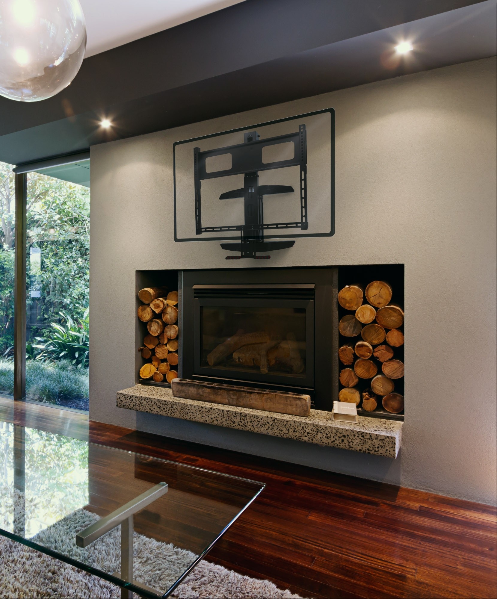 splendid manhattan above fireplace tv wall mount (461825) mount tv over stone fireplace pics