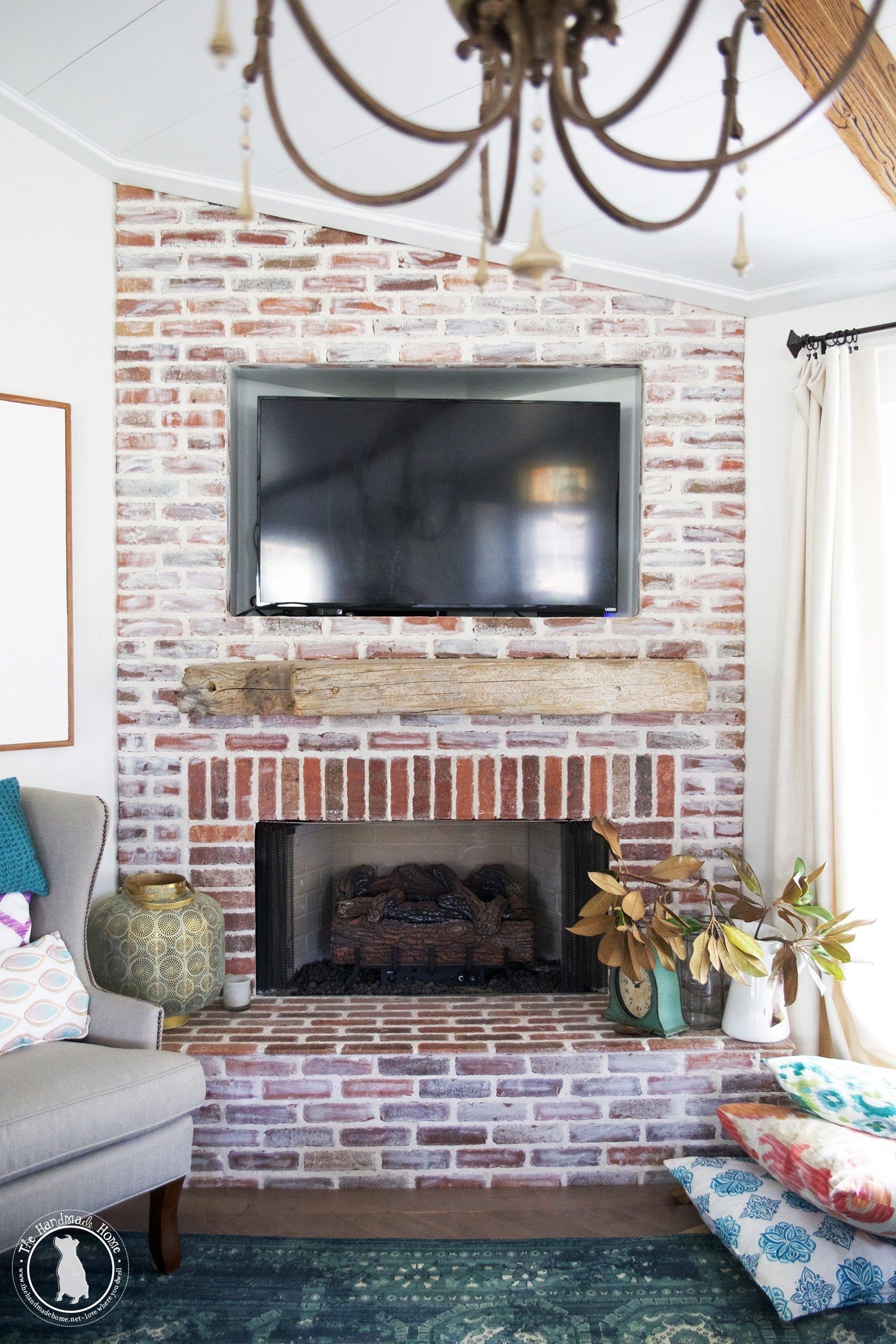 splendid pinchristine @ little brags blog on diy rock stars | fireplace tv above fireplace too high image