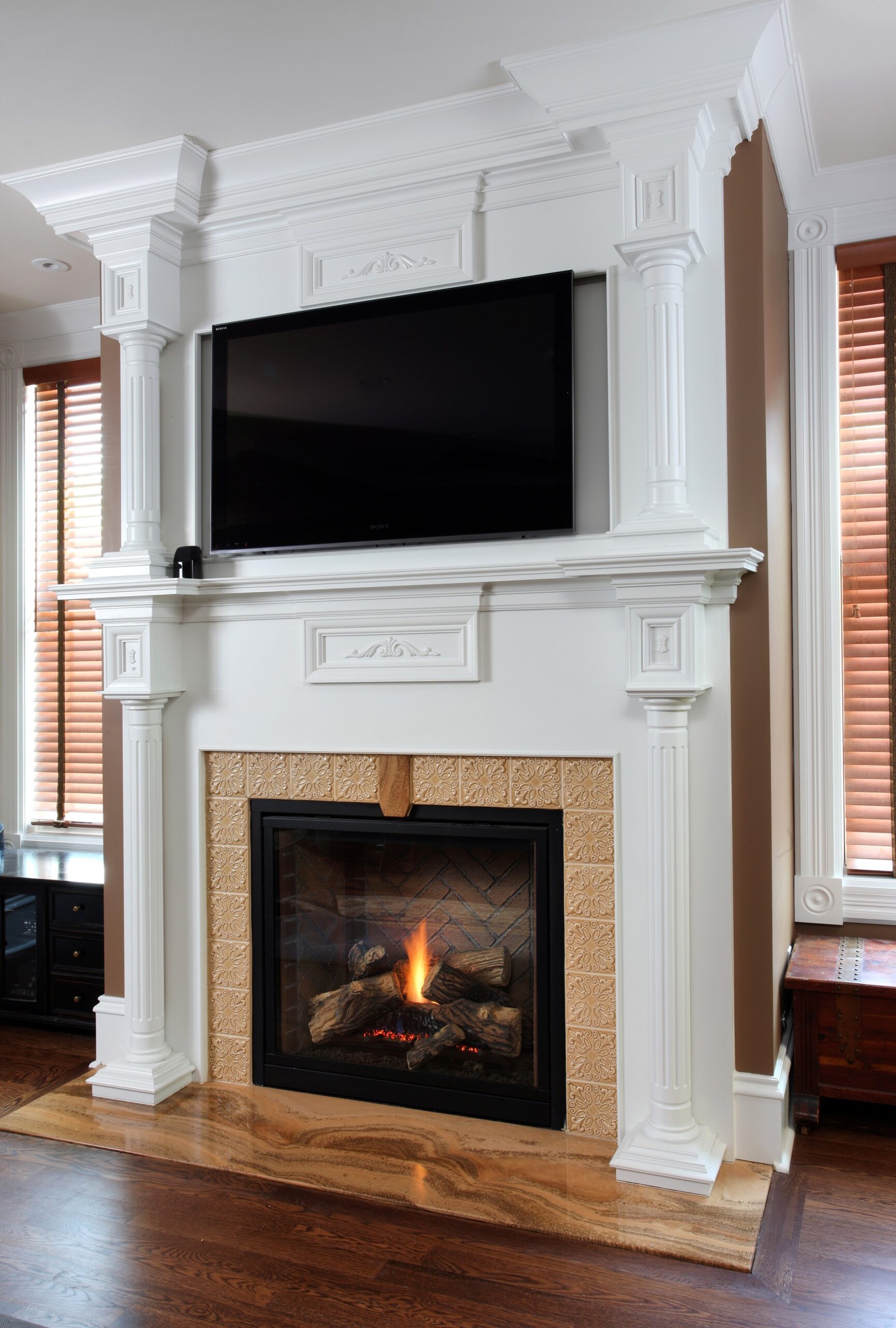 splendid traditional style fireplace with tv above cheap fireplace remodel ideas photo