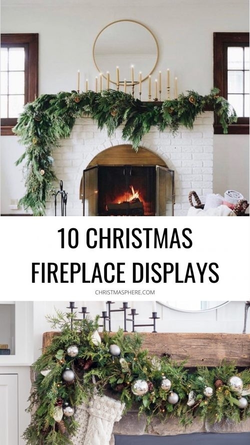 stunning 10 pretty festive fireplace displays | decorative christmas mantlepiece how do you spell fireplace mantel image