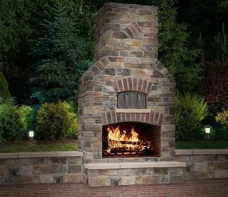 stunning 20 fantastic backyard fireplace ideas that suitable for all season outdoor brick fireplace kits photo