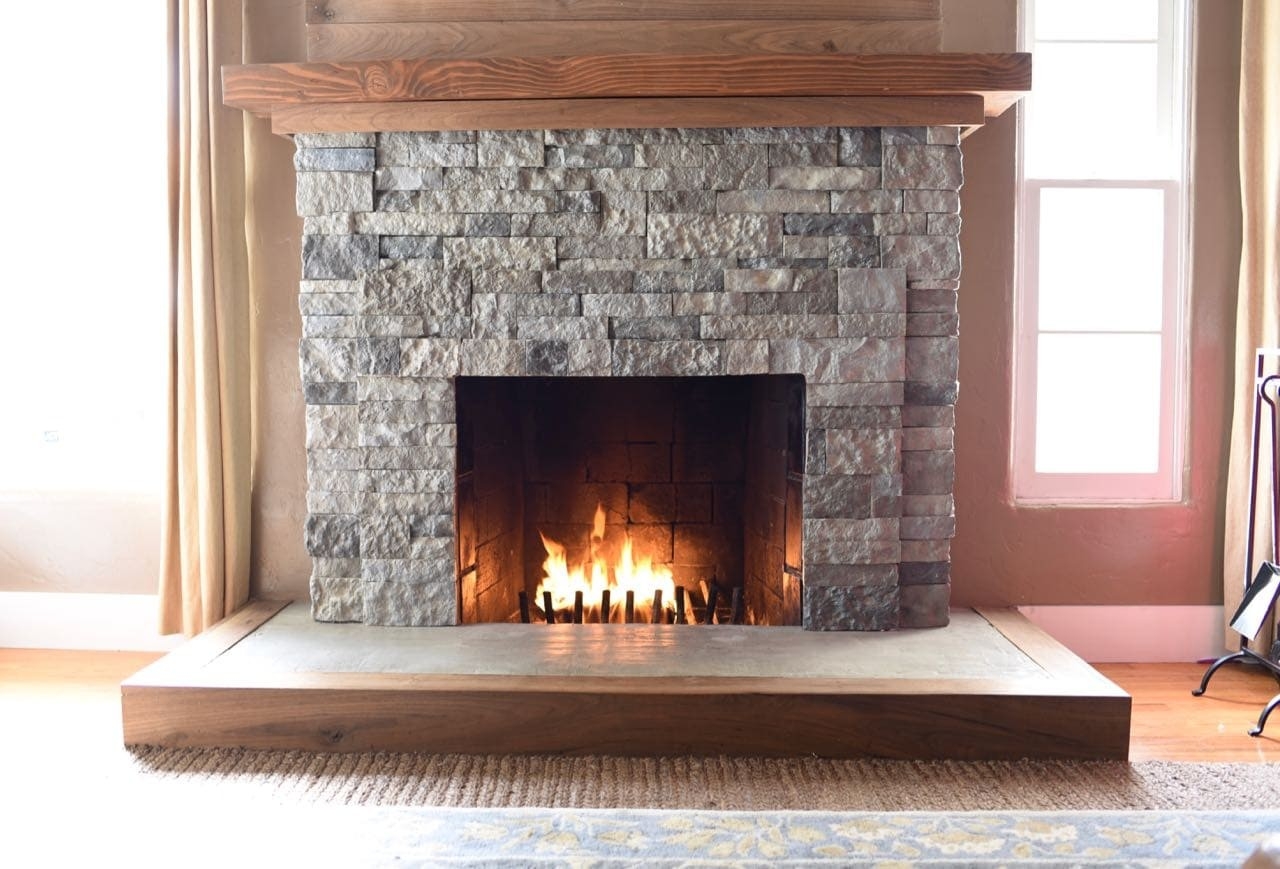 stunning airstone fireplace makeover make life lovely marble over brick fireplace picture