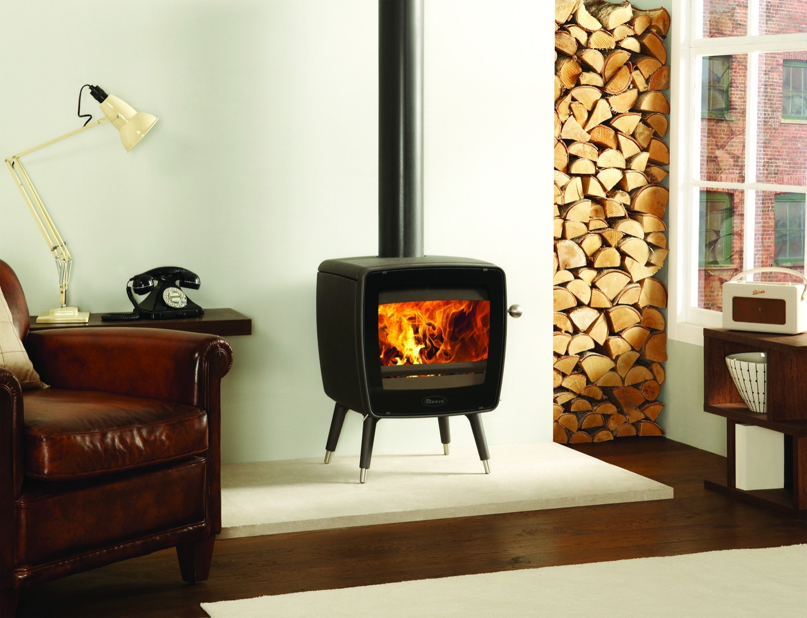 stunning dovre bold 400 wood burning stove on storage base simply stoves wood burner for small fireplace image