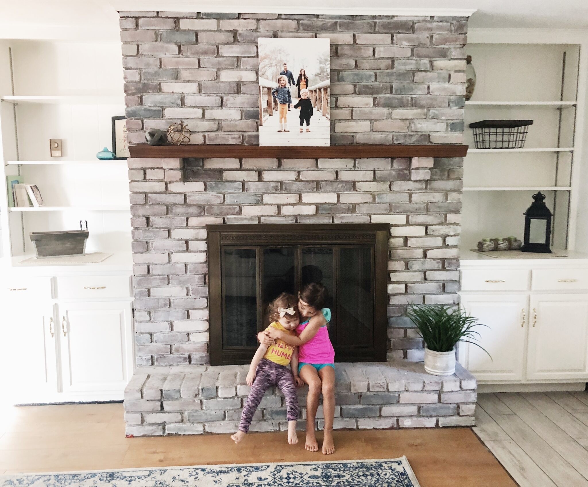 stunning how to whitewash a brick fireplace caitlin houston ways to update a brick fireplace picture