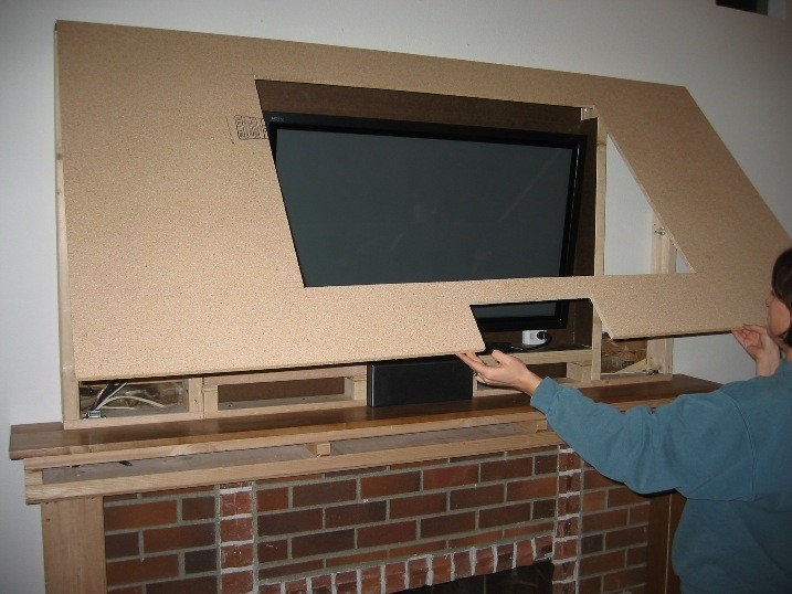stunning mounting over fireplace avs forum | home theater discussions and reviews tv over fireplace heat shield pics