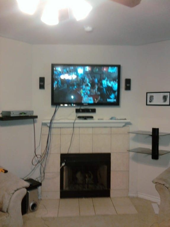 stunning never let this happen to you !! hide those annoying tv, speaker, hdmi how to hide cords on wall mounted tv above fireplace pics