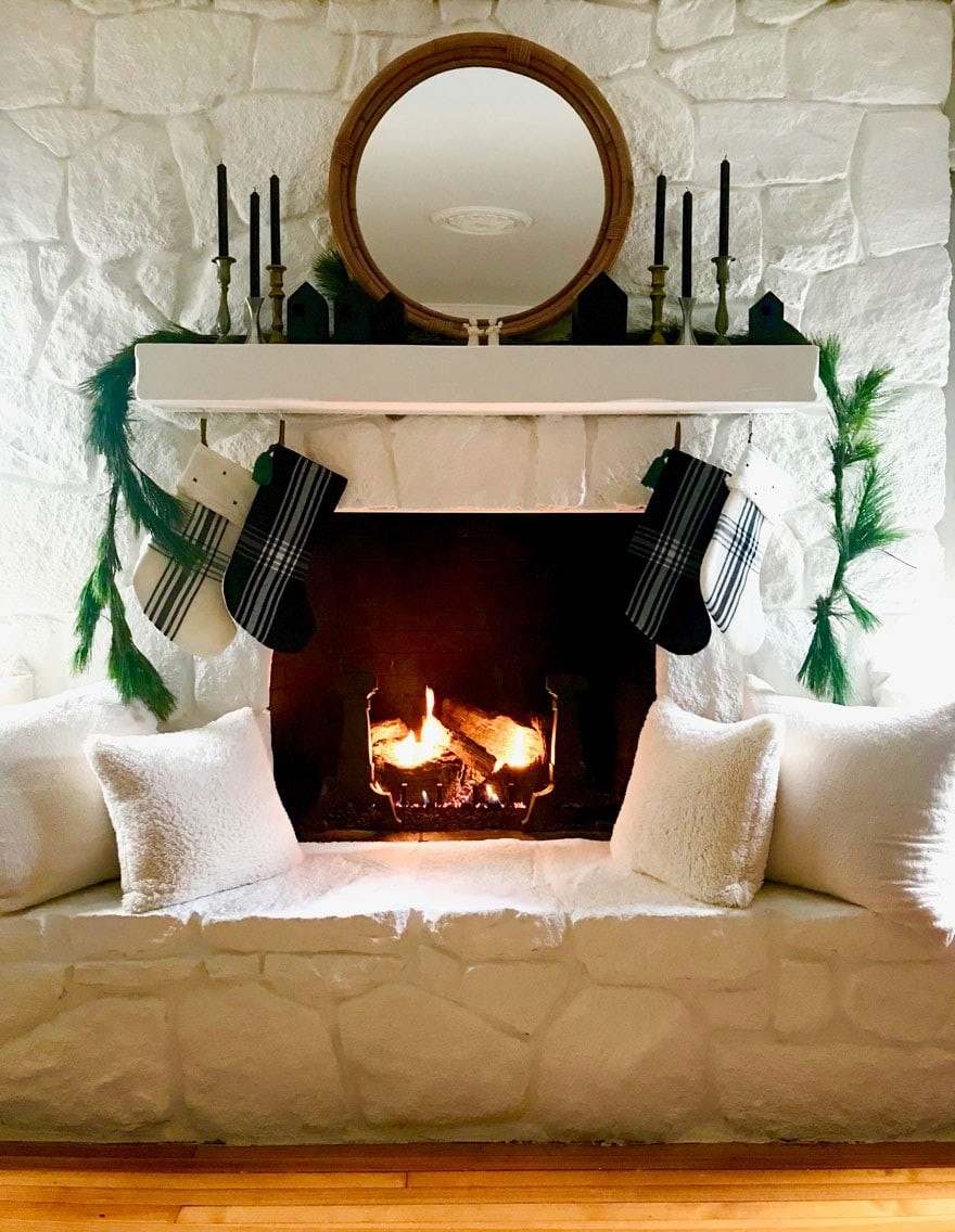 stylish an update on our painted stone fireplace | most lovely things painted fireplace mantels pictures pics