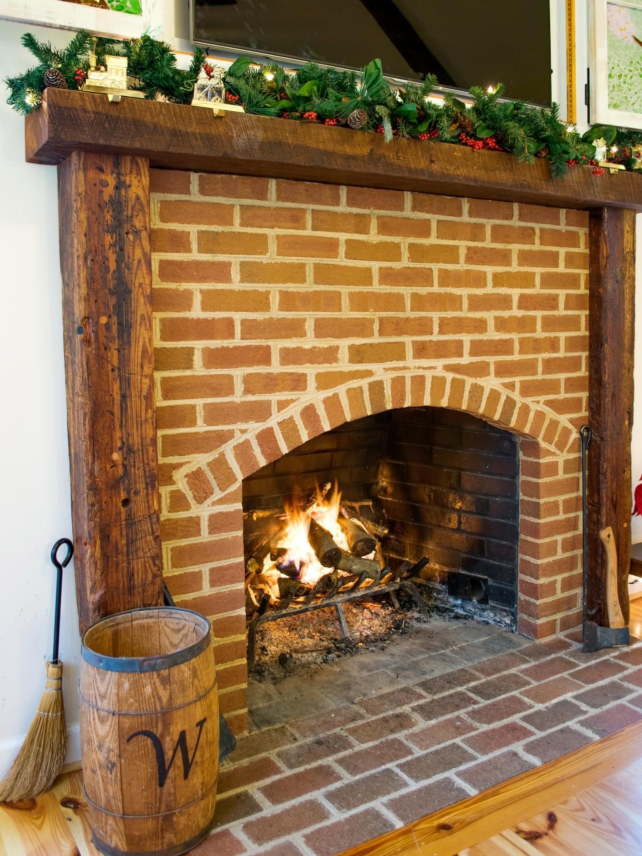 stylish how to build a fireplace mantel with reclaimed timbers | how tos | diy plans for building a fireplace mantel picture
